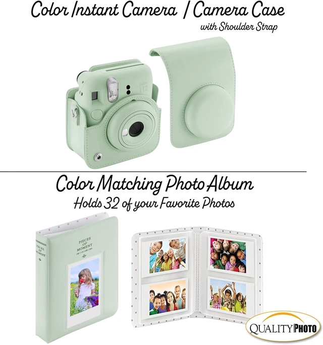 Alt view image 5 of 7 - Instax Mini 12 Instant Camera with Case, Decoration Stickers, Frames, Photo Album and More Accessory kit (Mint Green)