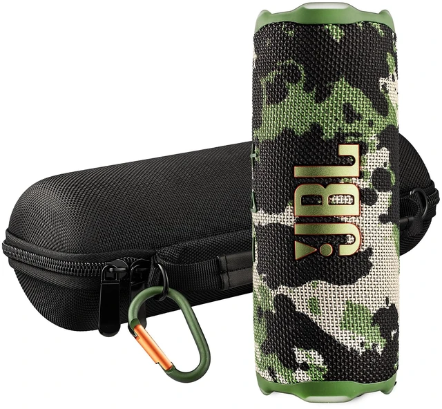 Main image of FLIP 7 (Squad) Waterproof Portable Speaker Bundle with X-Halo Hardcase (Black)