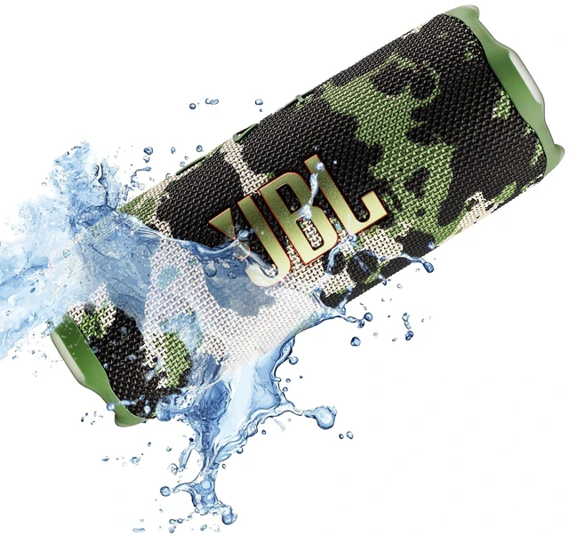 Alt view image 7 of 7 - FLIP 7 (Squad) Waterproof Portable Speaker Bundle with X-Halo Hardcase (Black)