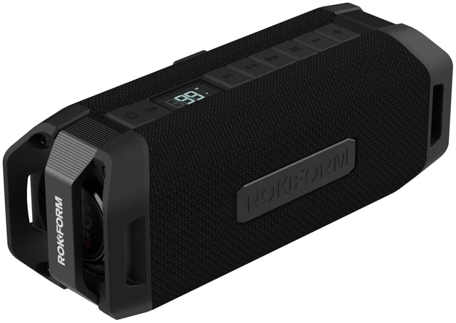 Main image of G-ROK PRO, Wireless Golf Speaker with Bass, IPX7 Waterproof, Rugged Bluetooth Compatible, LED Display, Unlimited Pairing, Can Charge your Phone, Extra-Strength Magnetic Hold, Shock & Dustproof