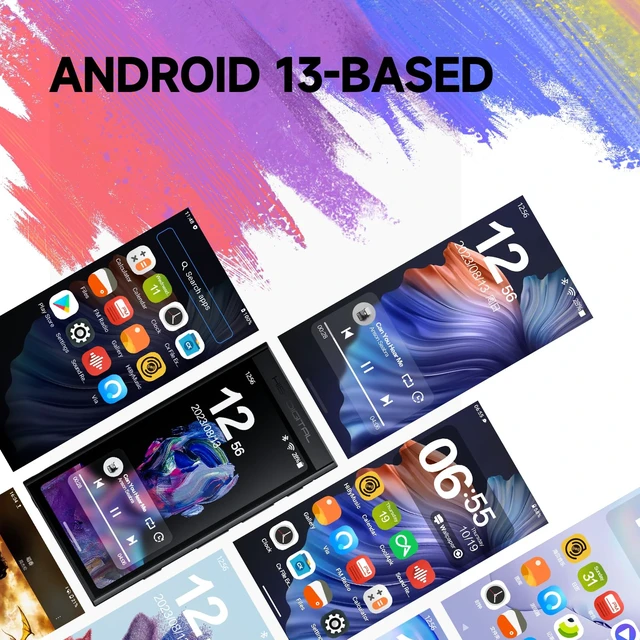 Alt view image 2 of 7 - Digital M300 Android MP3 Player with Bluetooth and WiFi Streaming Player Android 13 Snapdragon 665 HiFi Audio (PCM/DSD) FM Radio Speaker Touchscreen 32GB + 2TB Expandable Storage