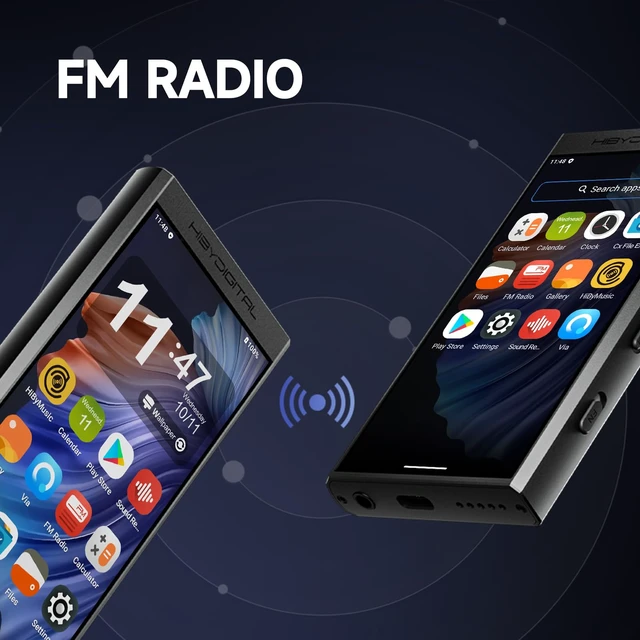 Alt view image 6 of 7 - Digital M300 Android MP3 Player with Bluetooth and WiFi Streaming Player Android 13 Snapdragon 665 HiFi Audio (PCM/DSD) FM Radio Speaker Touchscreen 32GB + 2TB Expandable Storage