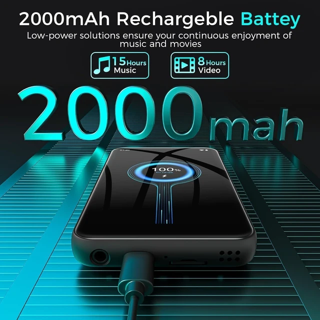 Alt view image 5 of 7 - MP3 Player with Bluetooth and WiFi, 32GB Android13 Spotify Music Player, Hi-Res Lossless Audio MP4 Player, 4.0Inch HD Touchscreen, Supports Spotify, Music, Audible