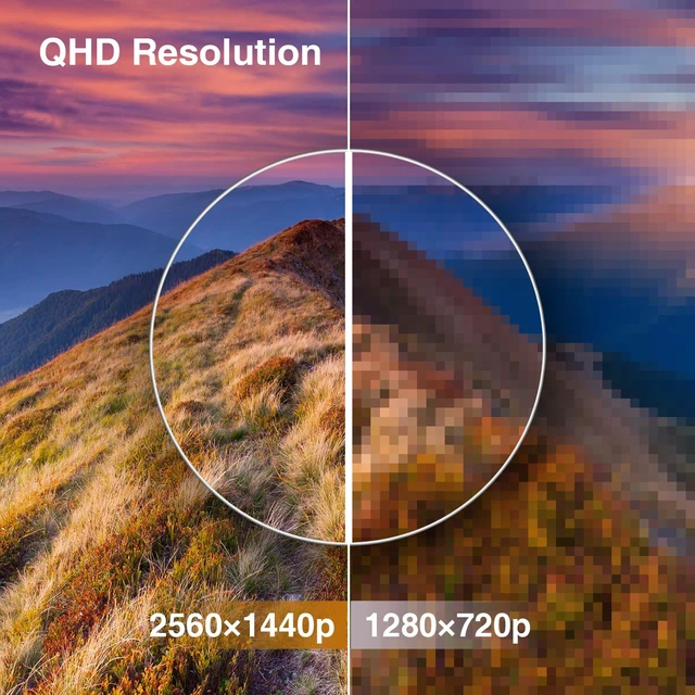 Alt view image 6 of 7 - 27 Inch Gaming Monitor QHD 1440p, 210Hz 200Hz Monitor, 2K, IPS 1ms MPRT, Adaptive Sync, 3-Sided Frameless, PIP/PBP, Ultra Slim, 130% sRGB, Bluelight Filter, HDMI *2, DP*2