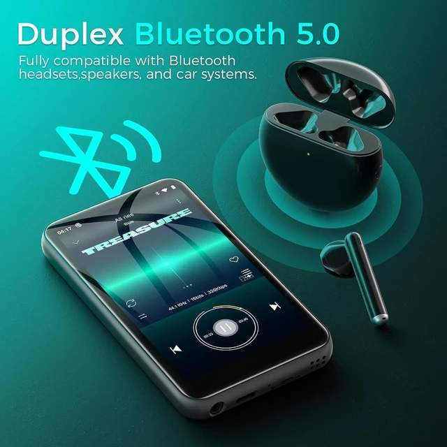 Alt view image 7 of 7 - MP3 Player with Bluetooth and WiFi, 32GB Android13 Spotify Music Player, Hi-Res Lossless Audio MP4 Player, 4.0Inch HD Touchscreen, Supports Spotify, Music, Audible