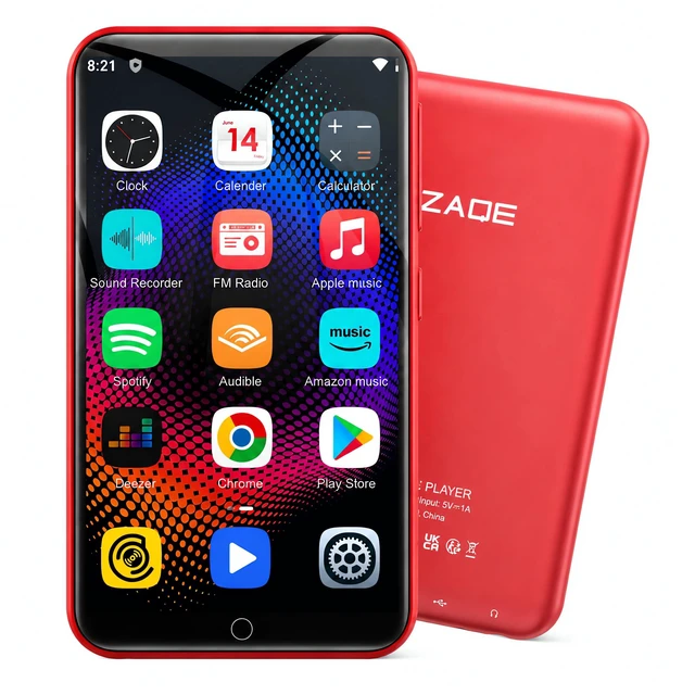 Main image of MP3 Player with Bluetooth and WiFi, 16GB Music Player with Spotify,Pandora,4" Touch Screen Android MP4 MP3 Player for Kids with Audible