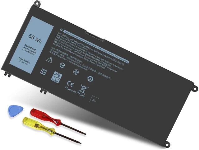 Main image of 56WH 33YDH Laptop Battery for Dell Inspiron 17 7000 7778 7779 7786 7773 15 7577 G3 3579 3779 G5 5587 G7 7588 Latitude 13 3380 14 3490 15 3590 3580 PVHT1 P30E 81PF3 081PF3 Battery