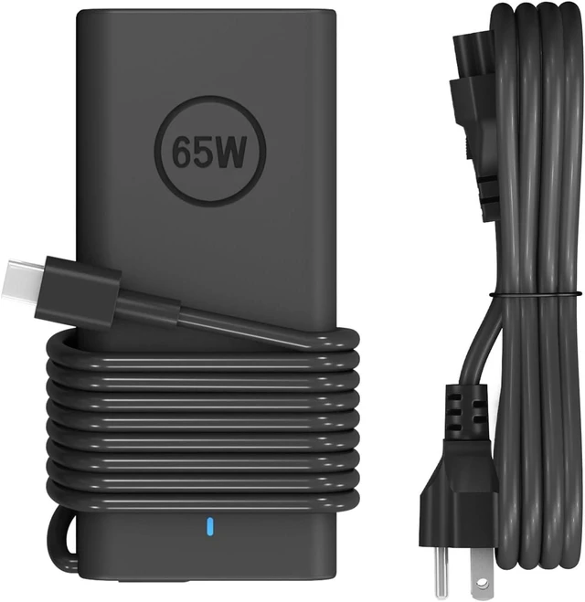 Main image of 65W 45W Laptop Charger USB C Compatible with Dell Latitude 5420 5520 5320 5430 5290 7410 7420 XPS 13 9250 9360 9365 9370 9380 9350 9550 Chromebook 5190 Type C AC Adapter