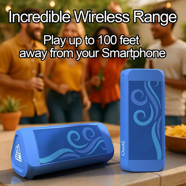Alt view image 4 of 7 - OontZ Angle 3 Ultra Gen 4 Bluetooth Speaker, 14W, 20-Hour Playtime, IPX7 (SUP-Blue)