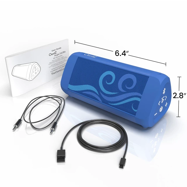 Alt view image 7 of 7 - OontZ Angle 3 Ultra Gen 4 Bluetooth Speaker, 14W, 20-Hour Playtime, IPX7 (SUP-Blue)
