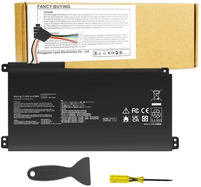 Main image of B31N1912 C31N1912 Battery for Asus VivoBook 14 E410M E410MA L410M L410MA E410KA E510MA E510KA F414MA L510MA R522MA E410MA-EK007TS EK087T E410MA-EK991TS E410MA-EK026TS 0B200-03680000 3ICP5/57/80