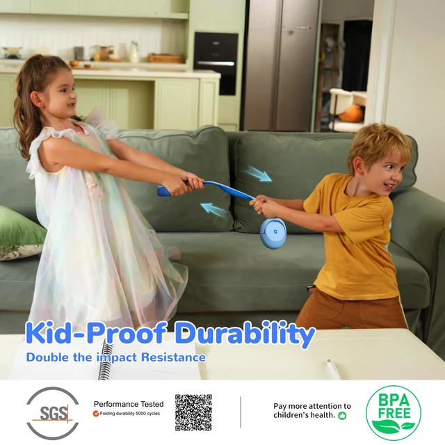 Alt view image 3 of 7 - BTH20 Active Noise Cancelling Headphones for Kids Toddler Travel SafeSound Tech3.1, 60H Play Time, USB C AUX Cable, Award-Winning Kids Bluetooth Wireless Headphones for Boys/Girls/Autism