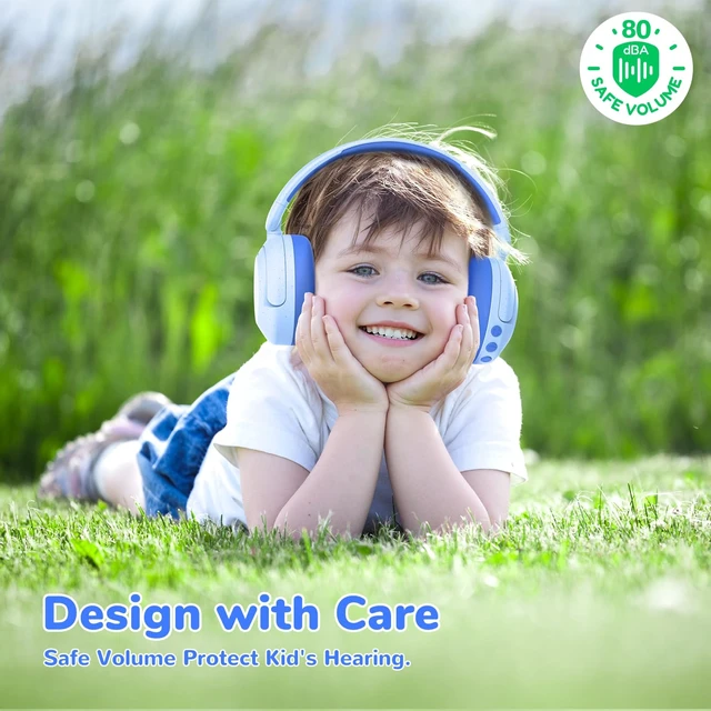 Alt view image 6 of 7 - BTH20 Active Noise Cancelling Headphones for Kids Toddler Travel SafeSound Tech3.1, 60H Play Time, USB C AUX Cable, Award-Winning Kids Bluetooth Wireless Headphones for Boys/Girls/Autism