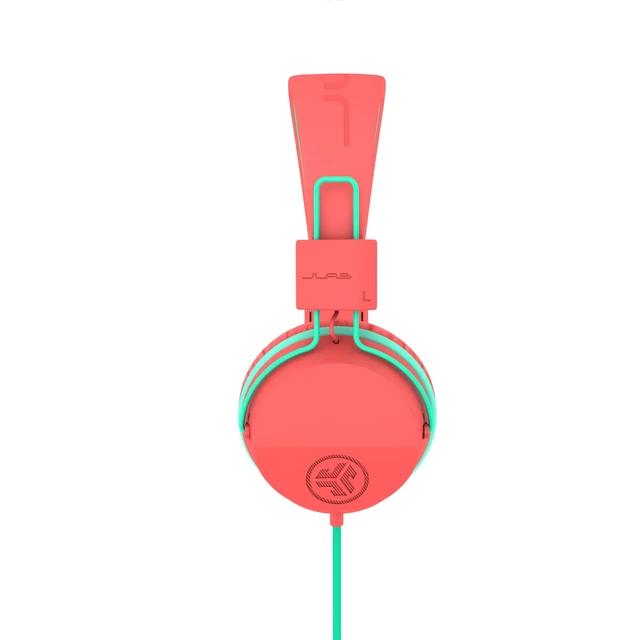 Alt view image 3 of 5 - JBuddies Studio, Kids Wired on-Ear Headphones, Bundle with USB-C Adapter, Volume limiting, Foldable, Peach