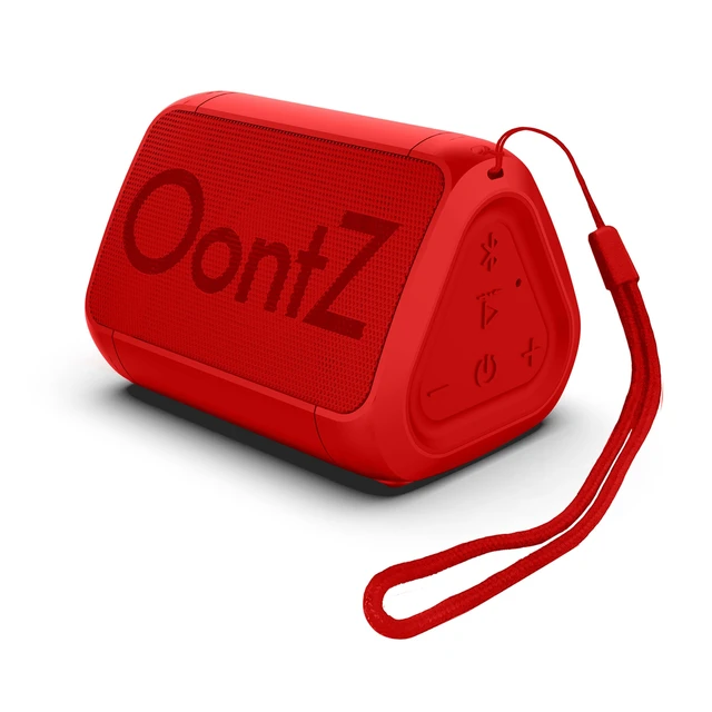 Alt view image 4 of 7 - OontZ Angle Solo Compact Bluetooth Speaker, 14-Hour Playtime, Red Compact 5W Bluetooth speaker with clear sound, 100-ft range, IPX5, mic, AUX Input and USB-C Charging Cable