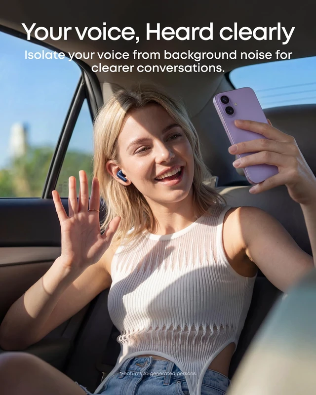 Alt view image 6 of 7 - Anker P42i Wireless Earbuds with Adaptive ANC for Daily Noise Natural Mode for Concerts & Live Events, Hi-Res Audio with LDAC, 56H playtime, AI Clear Calls, Wireless Charging, IP55
