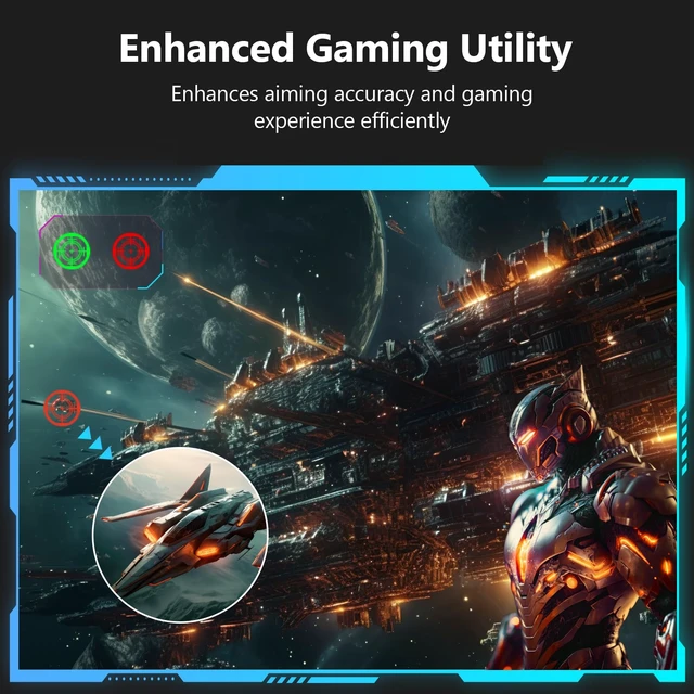 Alt view image 7 of 7 - Z-Edge 27 inch Curved Gaming Monitor, 1080P, 300Hz/240Hz Computer Screen UG27S 1500R Curved Computer Monitor, 1ms, FreeSync, Low Blue Light, Dual DP & HDMI, Metal Stand, for Office & Gaming