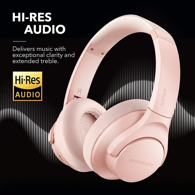 Alt view image 4 of 6 - Anker Life Q20 Hybrid Active Noise Cancelling Headphones, Wireless Over Ear Bluetooth Headphones, 60H Playtime, Hi-Res Audio, Deep Bass, Foam Ear Cups, Travel, Office, USB-C Charging