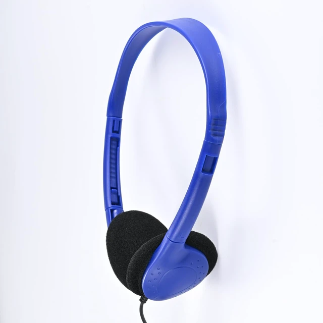 Alt view image 3 of 7 - 100 Pack Classroom Headphones Bulk for Kids School Class Set Headsets for Students Teens Toddler Childeren and Adults, Wholesale 3.5mm Pulg Wired Earphones-Upgrade (Dark Blue, 100 Pack)