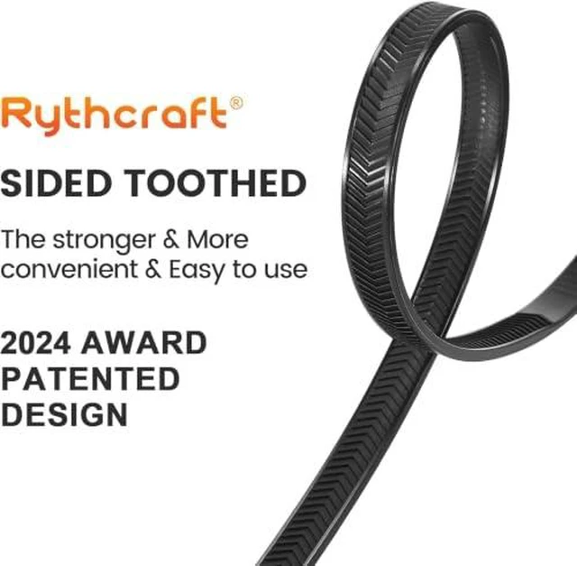 Alt view image 5 of 7 - 12" Black Zip Ties Heavy Duty, 120 LBS Test Cable Ties, 100 Pack V-Shaped Toothed Double Sided, Self-Locking,UV-Resistant,UL Listed,Durable Nylon Wire Tie, Indoor Outdoor Use,Patented Design