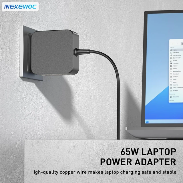 Alt view image 5 of 6 - 65W 45W USB C Laptop Charger Compatible with Asus Zenbook 14 13 S Flip, Chromebook Flip C434 C433 C302 C214, ExpertBook B9 B5 B2, Vivobook S 14 16, Type C Fast Charging Power Adapter Cord