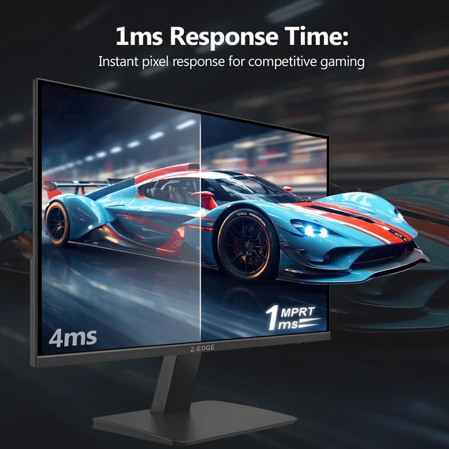 Alt view image 3 of 7 - Z-Edge 27 inch 180Hz 165Hz Gaming Monitor, FHD 1080p, MPRT 1ms IPS Monitor Gaming, 300nits, 16.7M Colors, 120% sRGB, UG27F Frameless Bezel, DP x1, HDMI x1, for Gaming, WorK