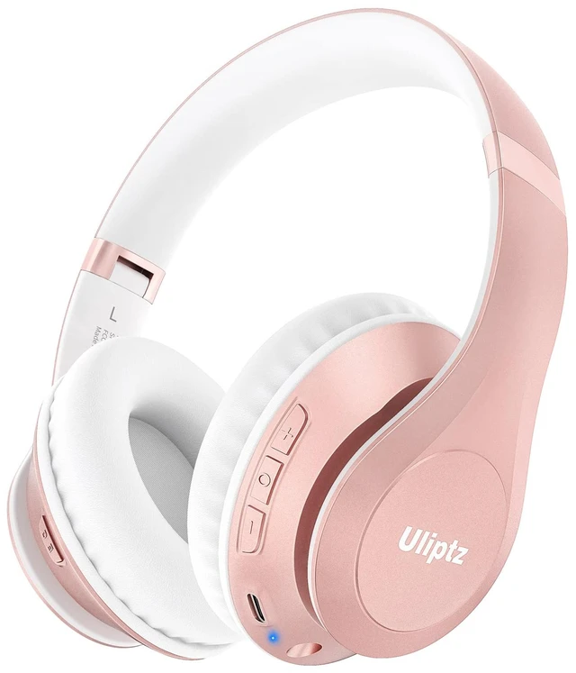 Main image of Bluetooth Headphones Over Ear, Wireless HiFi Stereo Foldable Headset 65H Playtime, Bluetooth 6.0, 6 EQ Modes, Built-in Mic, Deep Bass Stereo, Lightweight Design for Home, Office, Travel & PC