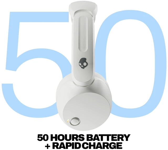 Alt view image 2 of 7 - Icon 180 Wireless On-Ear Bluetooth Headphones - Bone 50 Hours Battery, Lightweight and Travel Ready, Secure Fit, Sweat and Water Resistant, Microphone iPhone Android, Foldable