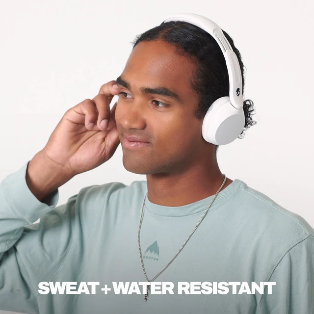 Alt view image 3 of 7 - Icon 180 Wireless On-Ear Bluetooth Headphones - Bone 50 Hours Battery, Lightweight and Travel Ready, Secure Fit, Sweat and Water Resistant, Microphone iPhone Android, Foldable