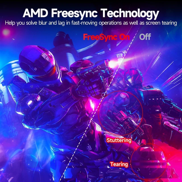 Alt view image 5 of 7 - 32" Curved Gaming Monitor FHD 1080p 240Hz 1ms VA 1500R 4000:1 FreeSync & G-SYNC Compatible, 100% sRGB HDR10 Low Blue Light, Crosshair Tilt PIP PBP, HDMI 2.0 DP 1.4 VESA 100×100 for PC PS5 Xbox