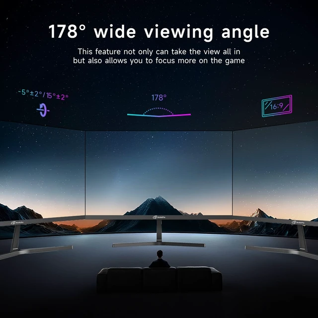 Alt view image 7 of 7 - 27 Inch Monitor 120Hz, FHD 1080p Computer Monitor, IPS, 1ms MRTP 99% sRGB, 3-Sided Frameless, Ultra Slim, VESA Mountable, Anti-Blue Light PC Monitor, HDMI & VGA Ports