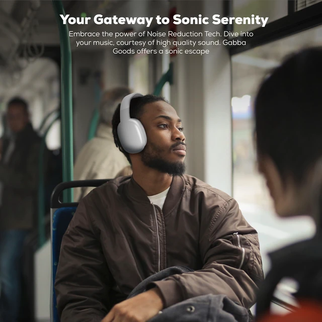 Alt view image 6 of 7 - Wireless Over Ear Bluetooth Headphones with Microphone - Wireless Headset -Noise Reduction - Bluetooth, Wired,Built in Micro SD for Travel, Home, Work TV,PC,Gaming,Cellphone (Silver)