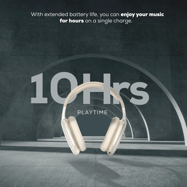 Alt view image 5 of 6 - Wireless Over Ear Bluetooth Headphones with Microphone - Wireless Headset -Noise Reduction - Bluetooth, Wired,Built in Micro SD for Travel, Home, Work TV,PC,Gaming,Cellphone (Beige)