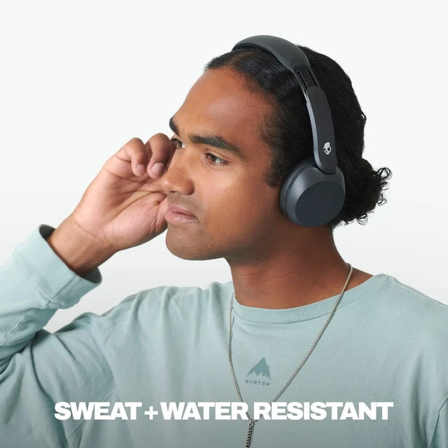 Alt view image 3 of 7 - Icon 180 Wireless On-Ear Bluetooth Headphones - True Black 50 Hours Battery, Lightweight and Travel Ready, Secure Fit, Sweat and Water Resistant, Microphone iPhone Android, Foldable