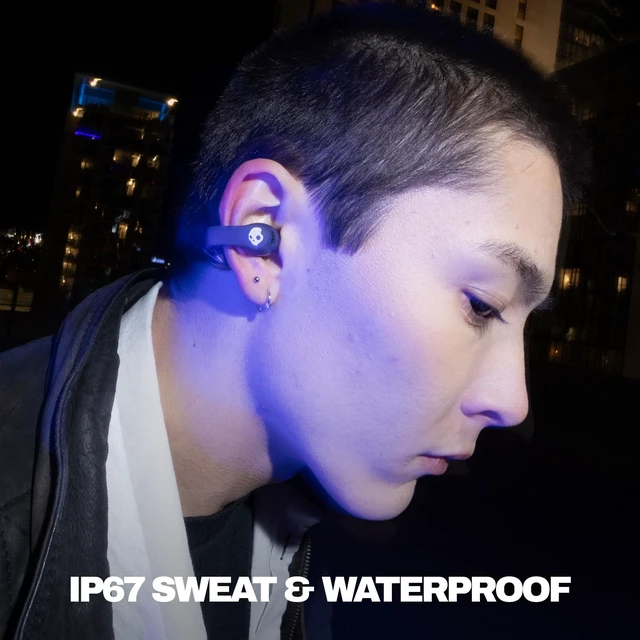 Alt view image 3 of 7 - Push 720 Open Wireless Open-Ear Bluetooth Earbuds - Future Waterproof, Clip-On Lightweight Design, 30 Hours Battery, Wireless Charging Pouch, Exercise, Running Outdoors, Gym, Fitness