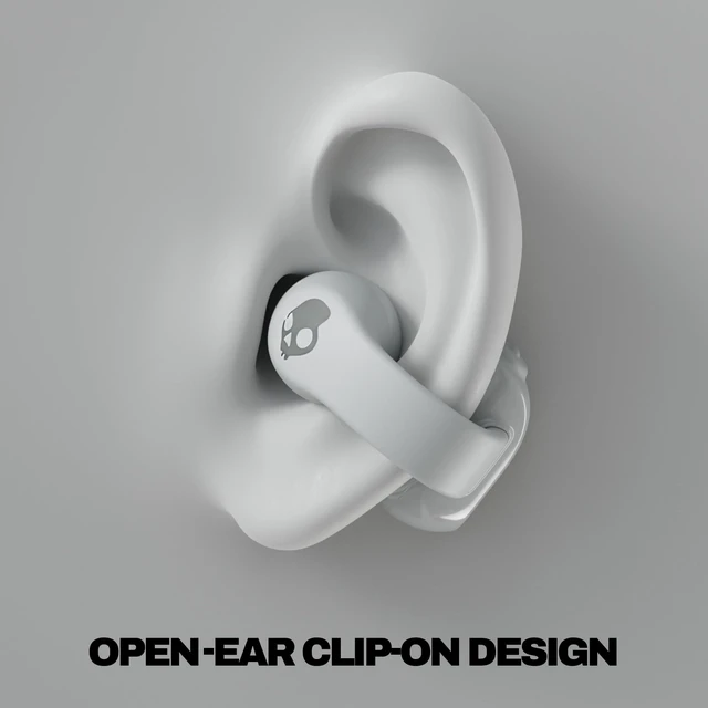Alt view image 2 of 7 - Push 720 Open Wireless Open-Ear Bluetooth Earbuds - Cement Waterproof, Clip-On Lightweight Design, 30 Hours Battery, Wireless Charging Pouch, Exercise, Running Outdoors, Gym, Fitness