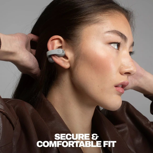 Alt view image 7 of 7 - Push 720 Open Wireless Open-Ear Bluetooth Earbuds - Cement Waterproof, Clip-On Lightweight Design, 30 Hours Battery, Wireless Charging Pouch, Exercise, Running Outdoors, Gym, Fitness