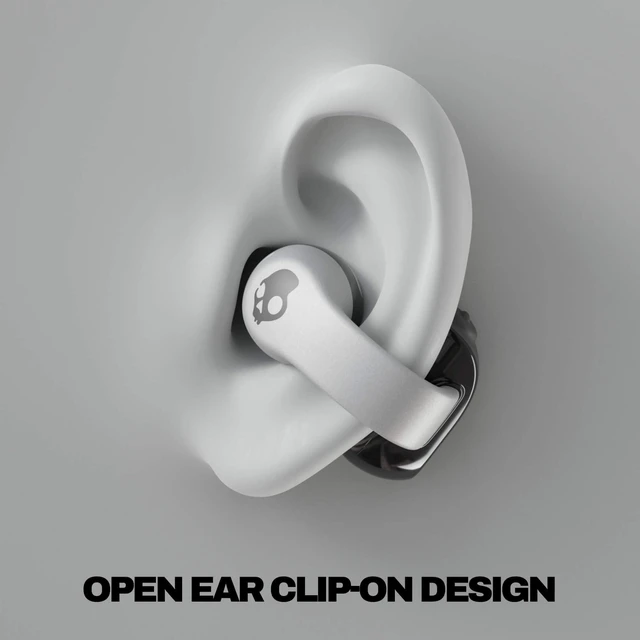 Alt view image 2 of 7 - Push 720 Open Wireless Open-Ear Bluetooth Earbuds - Chrome Waterproof, Clip-On Lightweight Design, 30 Hours Battery, Wireless Charging Pouch, Exercise, Running Outdoors, Gym, Fitness