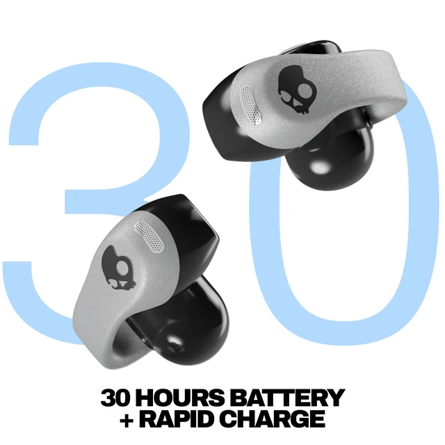 Alt view image 3 of 7 - Push 720 Open Wireless Open-Ear Bluetooth Earbuds - Chrome Waterproof, Clip-On Lightweight Design, 30 Hours Battery, Wireless Charging Pouch, Exercise, Running Outdoors, Gym, Fitness