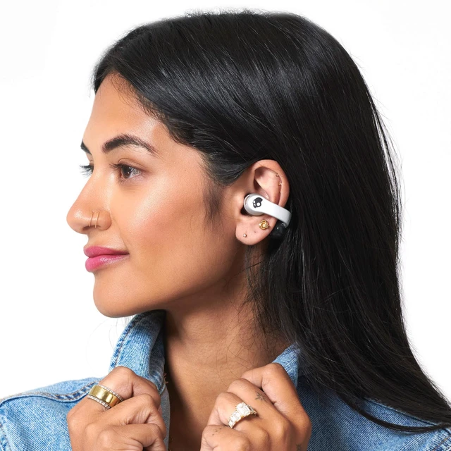 Alt view image 5 of 7 - Push 720 Open Wireless Open-Ear Bluetooth Earbuds - Chrome Waterproof, Clip-On Lightweight Design, 30 Hours Battery, Wireless Charging Pouch, Exercise, Running Outdoors, Gym, Fitness