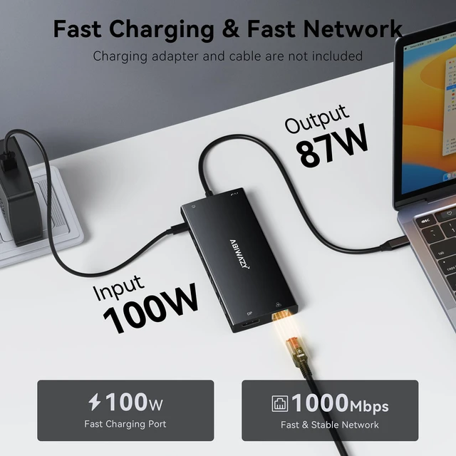 Alt view image 6 of 7 - Docking Station Dual Monitor, 15 in 1 USB C Docking Station 3 Monitors