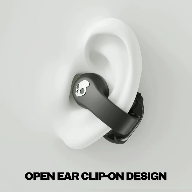 Alt view image 2 of 7 - Push 720 Open Wireless Open-Ear Bluetooth Earbuds - True Black Waterproof, Clip-On Lightweight Design, 30 Hours Battery, Wireless Charging Pouch, Exercise, Running Outdoors, Gym, Fitness