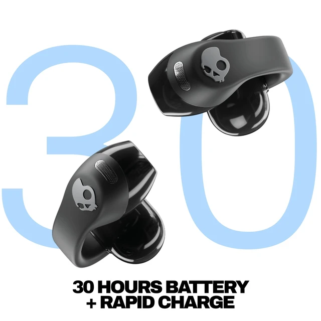 Alt view image 3 of 7 - Push 720 Open Wireless Open-Ear Bluetooth Earbuds - True Black Waterproof, Clip-On Lightweight Design, 30 Hours Battery, Wireless Charging Pouch, Exercise, Running Outdoors, Gym, Fitness