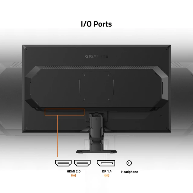Alt view image 4 of 7 - GS27F2 27" SuperSpeed IPS FHD AMD Freesync Premium Gaming Monitor Black, FHD 1920x1080, 240Hz, 1ms MPRT, 115% sRGB Color Gamut, HDMI, DP, AMD Freesync, Tilt Adjustable, Ergonomic Stand
