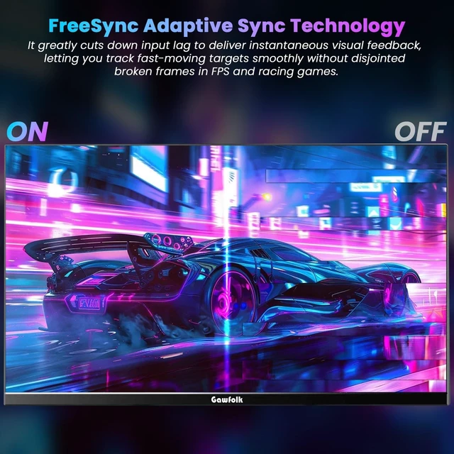 Alt view image 3 of 7 - 24.5 Inch Gaming Monitor Flat VA Panel, 240Hz Monitor 1ms FreeSync, 3000:1 High Contrast, 68% NTSC, VESA 75x75mm Wall Mountable