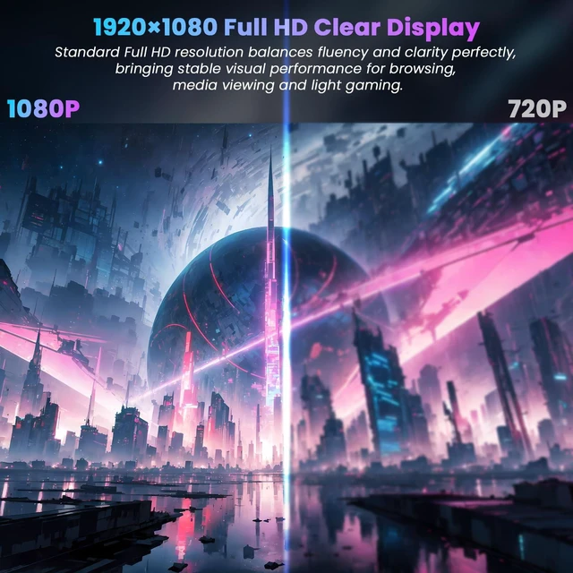Alt view image 4 of 7 - 24.5 Inch Gaming Monitor Flat VA Panel, 240Hz Monitor 1ms FreeSync, 3000:1 High Contrast, 68% NTSC, VESA 75x75mm Wall Mountable