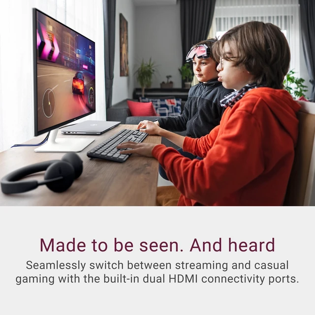 Alt view image 4 of 5 - S24 inch Monitor, LED FHD - 100Hz Refresh Rate 15001 Contrast Ratio, AMD FreeSync - VESA, Integrated 2x5W Speaker, HeightTiltSwivelPivot, 2 x HDMI, White