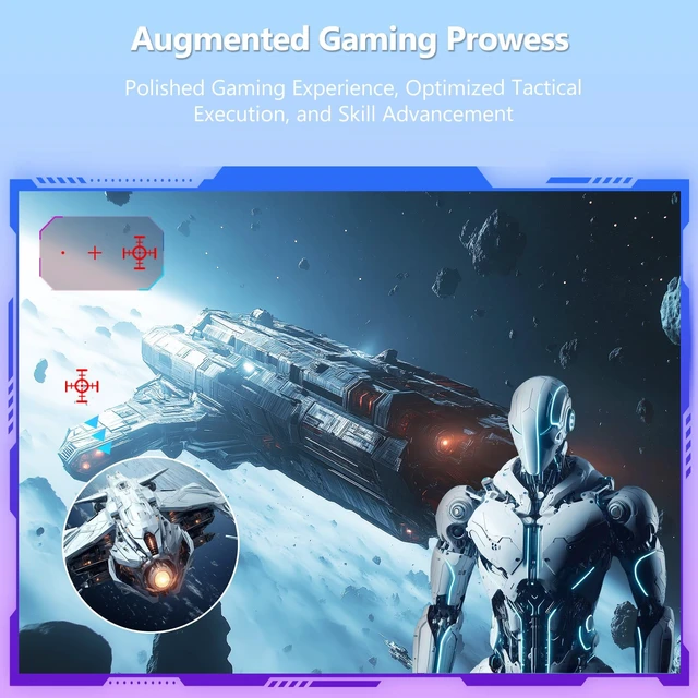 Alt view image 6 of 7 - Z-Edge 24 inch 240Hz 165Hz Gaming Monitor, FHD 1080p, IPS Monitor Gaming MPRT 1ms, 350nits, 16.7M Colors, 99% sRGB, UG24PJ Frameless Bezel, DP x1, HDMI x1(White)