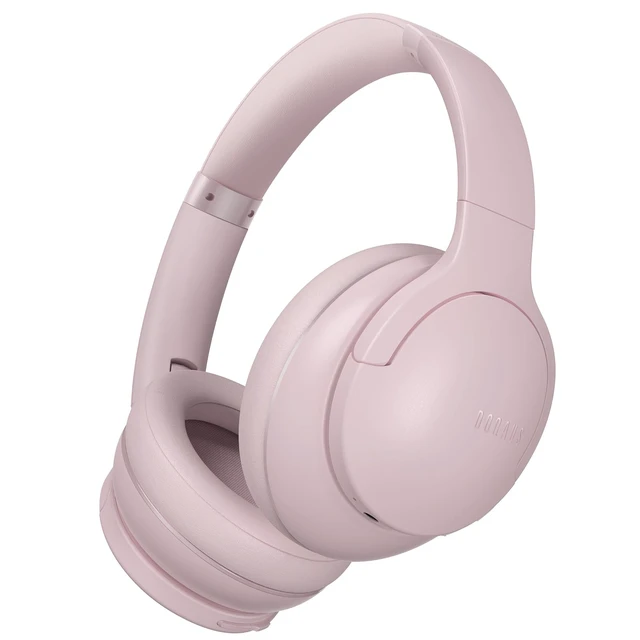 Main image of Bluetooth Headphones Over Ear, Headphones Wireless, APP Control 90H Playtime, 9 EQ Modes, Bluetooth5.4, Hifi Stereo Sound Headphones, ENC Mic, Foldable, for Travel Work Study Phone, Pink