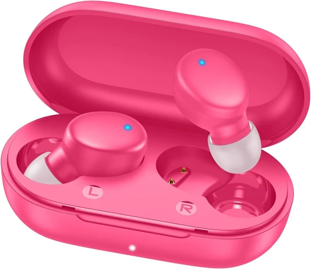 Main image of Mini Wireless Earbuds Bluetooth 5.3 in Ear Headphones Headsets Light Weight,60Hrs Playtime Ear Buds with Charging Case,Smart Touch Control,Premium Sound with Deep Bass for Sport-Rose Pink